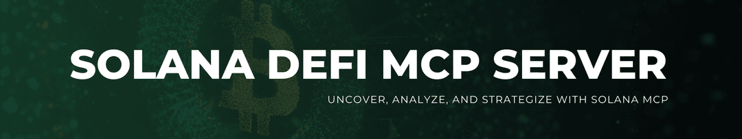 Solana Defi MCP Server